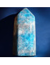 Obélisque Apatite bleue 228g