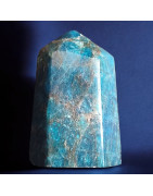 Obélisque Apatite bleue 120g