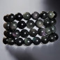 Bracelet Obsidienne Œil céleste A+ Pierre rondes