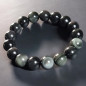 Bracelet Obsidienne Œil céleste A+ Pierre rondes