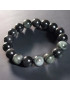 Bracelet Obsidienne Œil céleste A+ Pierre rondes