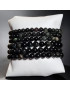 Bracelet Obsidienne Œil céleste A+ Pierre rondes