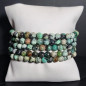 Bracelet Variscite Pierres rondes 6mm