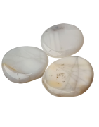 Pierre plate Opale blanche