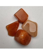 Pierre roulée Calcite rouge