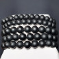Bracelet Onyx noir mat Pierres rondes