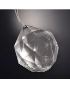 Boule Cristal de roche facettée Feng Shui 44g