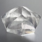 Pierre sculptée Cristal de roche Icosaèdre 39g