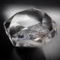 Pierre sculptée Cristal de roche Triacontakaidigone (32 facettes) 7g