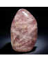 Menhir Quartz rose avec inclusions de mica 4341g