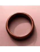 Anneau Obsidienne Acajou