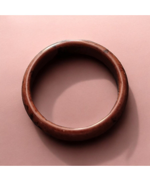 Anneau Obsidienne Acajou