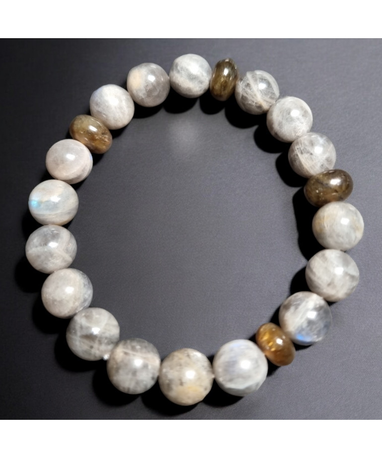 Bracelet Labradorite Pierres rondes 10mm