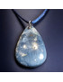 Pendentif Opale bleue sur cordon réglable