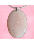 Pendentif Opale rose sur cordon réglable
