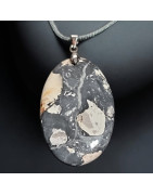 Pendentif Jaspe Maligano sur cordon réglable