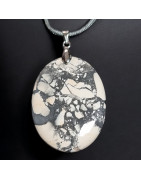 Pendentif Jaspe Maligano sur cordon réglable