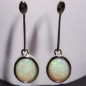 Boucles Opale Harlequin A+ Argent 925