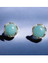 Boucles Larimar rondes Argent 925