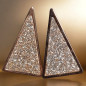 Boucles Strass Triangles dorés