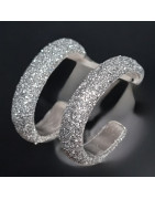 Boucles Strass demi créoles