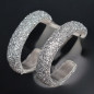 Boucles Strass demi créoles