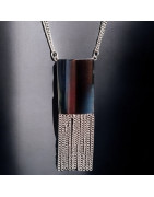 Collier Plaque Acier