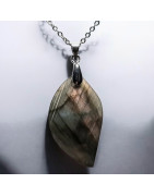 Pendentif Labradorite avec chaîne