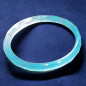 Anneau Agate bleue facettée