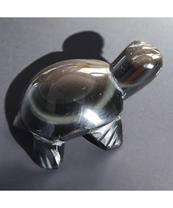 Tortue Obsidienne Œil céleste 4cm