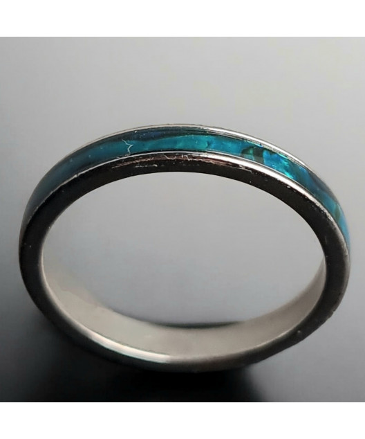 Anneau Nacre Acier inox