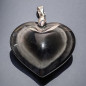 Pendentif Obsidienne Œil céleste Cœur