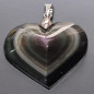 Pendentif Obsidienne Œil céleste Cœur