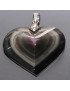 Pendentif Obsidienne Œil céleste Cœur