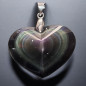 Pendentif Obsidienne Œil céleste Cœur