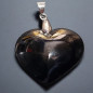 Pendentif Obsidienne dorée Cœur