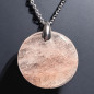 Pendentif Quartz Hématoïde Rond sur chaîne