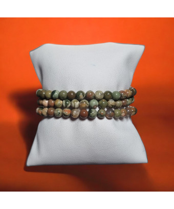 Bracelet Rhyolite A+ Pierre...