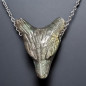 Pendentif Labradorite Tête de loup avec chaîne
