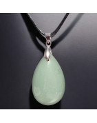 Pendentif Aventurine verte avec cordon