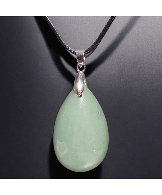 Pendentif Aventurine verte avec cordon