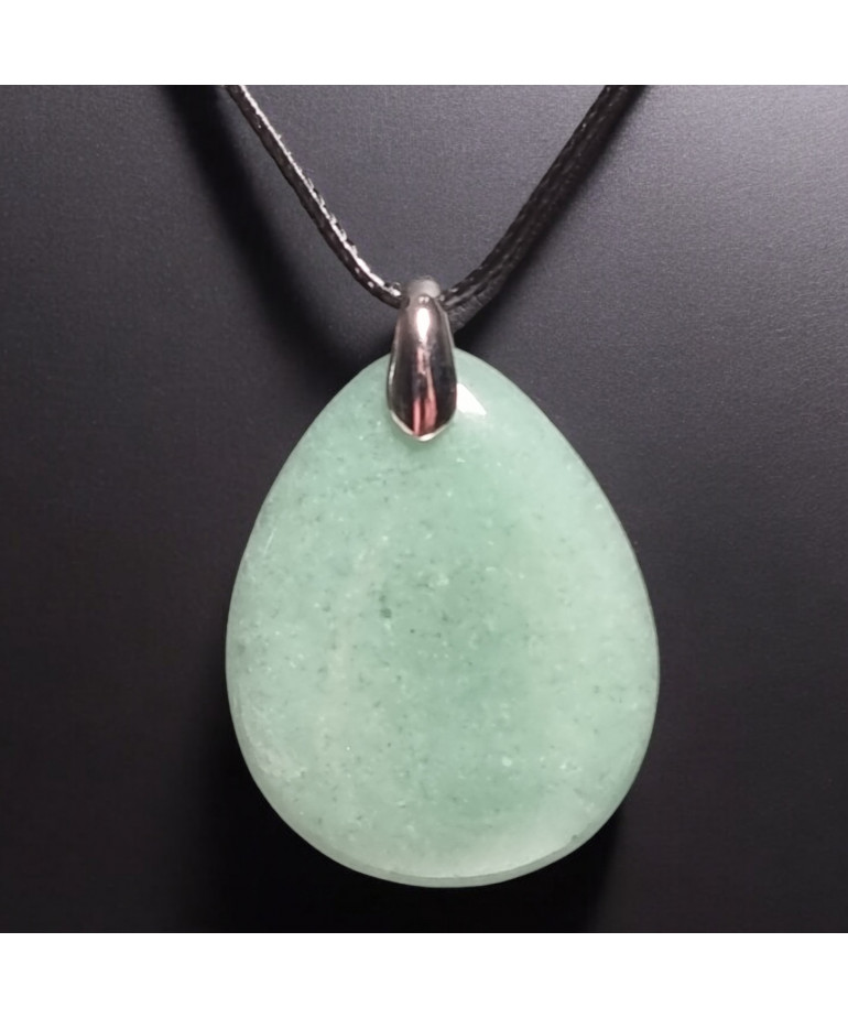 Pendentif Aventurine verte avec cordon