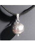 Pendentif Perle d'eau douce sur cordon