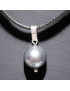 Pendentif Perle d'eau douce sur cordon
