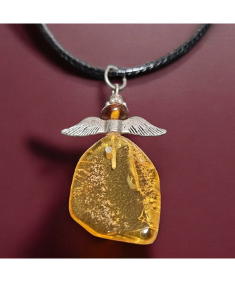 Pendentif Ambre ange sur...