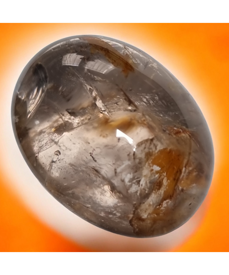 Galet Quartz Hématoïte 84g
