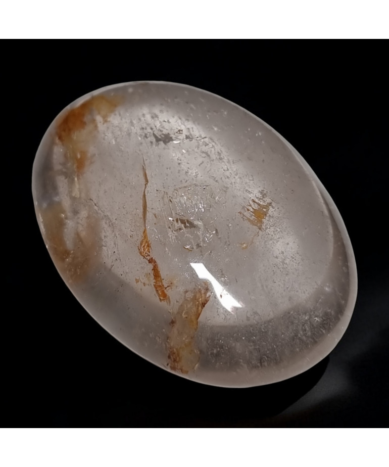 Galet Quartz Hématoïte 121g