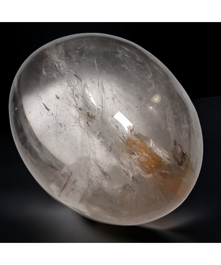 Galet Quartz Hématoïte 135g