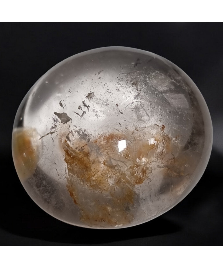 Galet Quartz Hématoïte 130g