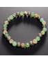 Bracelet Pyrite Jade et Rhyolite Pierres rondes 6mm